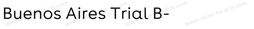 Buenos Aires Trial B字体转换